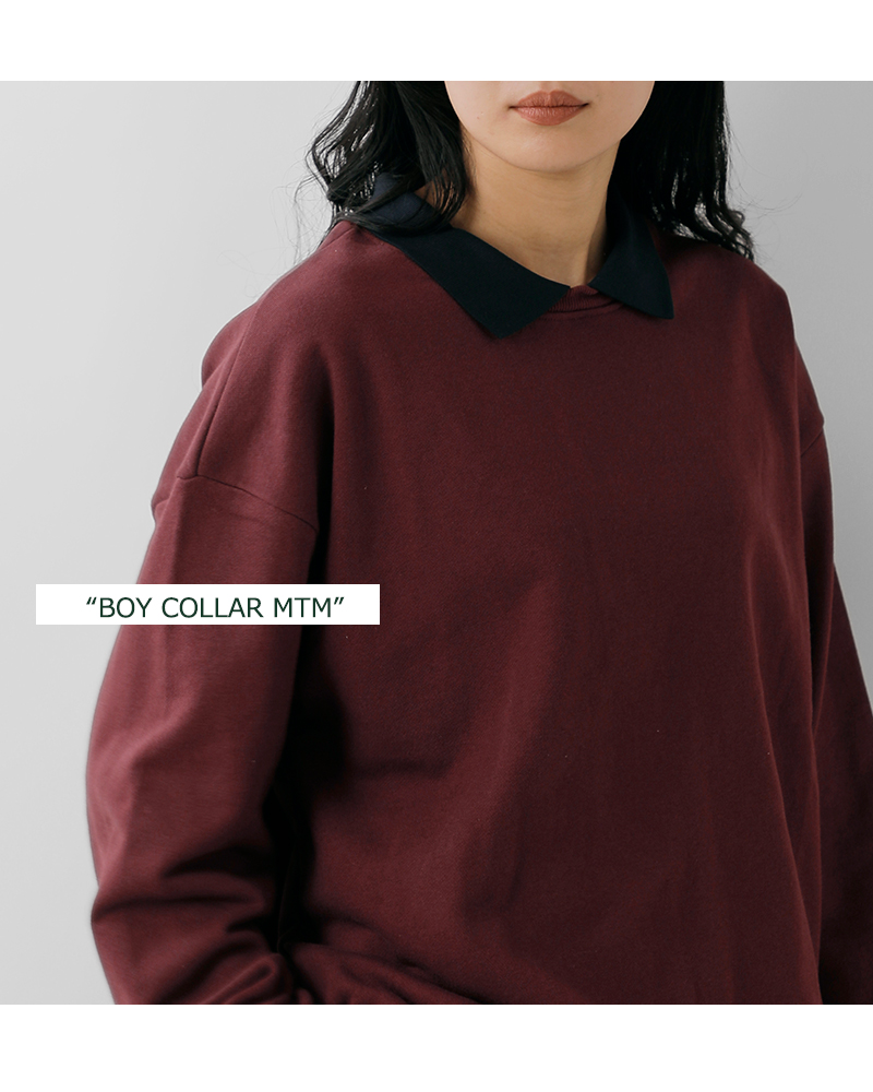 CONICHIWA bonjour(コンニチハ ボンジュール)ボーイカラースウェットプルオーバー“BOYCOLLARMTM”boy-collarm