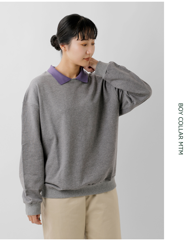 CONICHIWA bonjour(コンニチハ ボンジュール)ボーイカラースウェットプルオーバー“BOYCOLLARMTM”boy-collarm