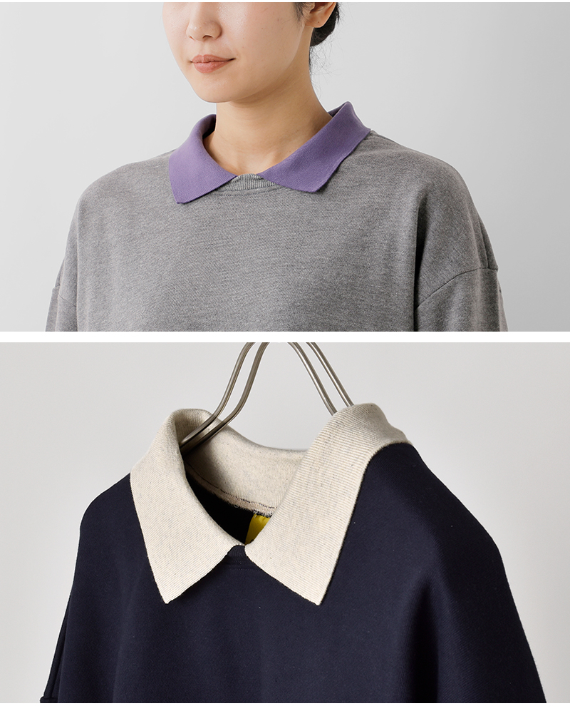 CONICHIWA bonjour(コンニチハ ボンジュール)ボーイカラースウェットプルオーバー“BOYCOLLARMTM”boy-collarm