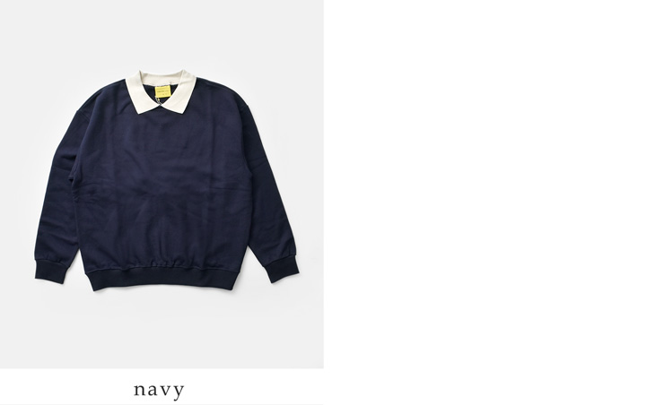 CONICHIWA bonjour(コンニチハ ボンジュール)ボーイカラースウェットプルオーバー“BOYCOLLARMTM”boy-collarm