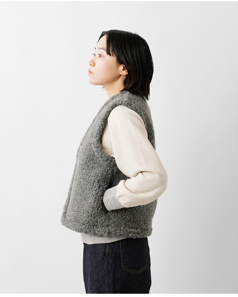 Mouflon Mouflon(ムフロン ムフロン)ボアVネックベストbv-same1