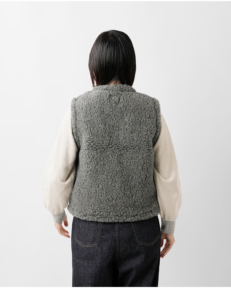Mouflon Mouflon(ムフロン ムフロン)ボアVネックベストbv-same1