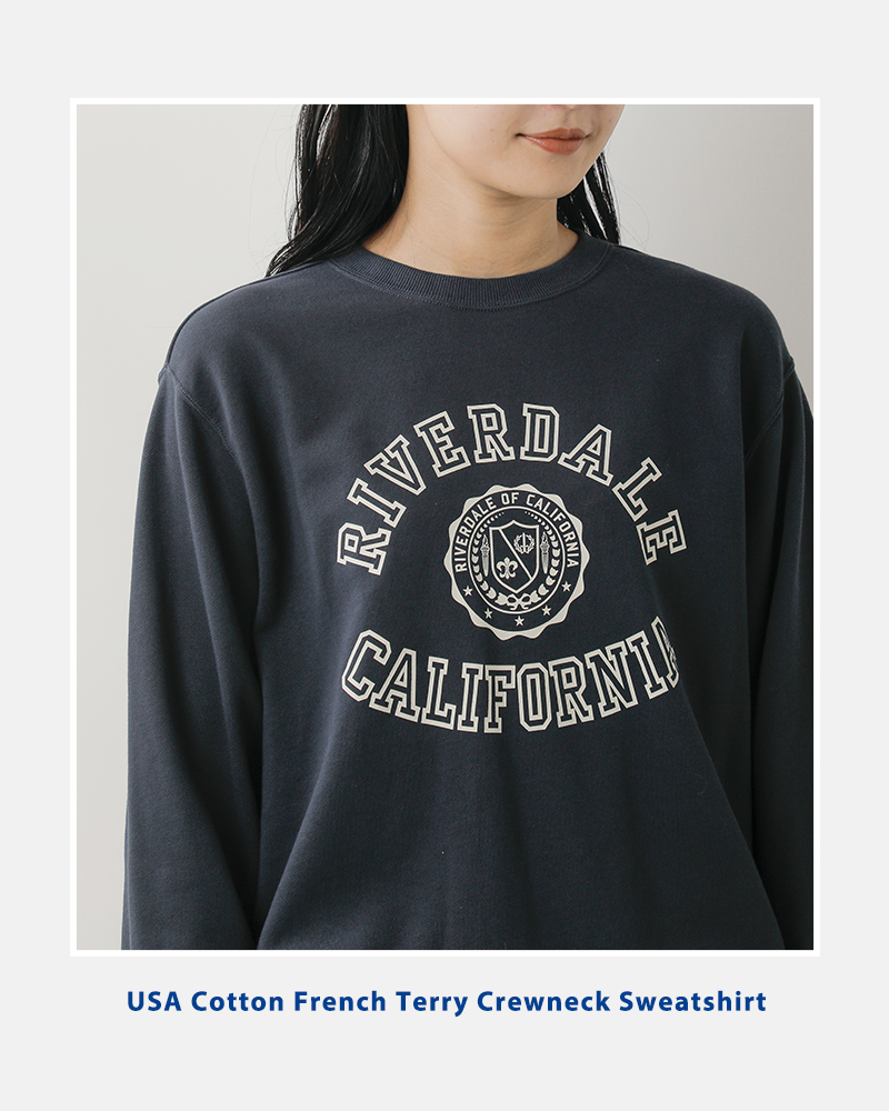 Champion(チャンピオン)USAコットンフレンチテリークルーネックスウェットシャツc3-c033-4-5