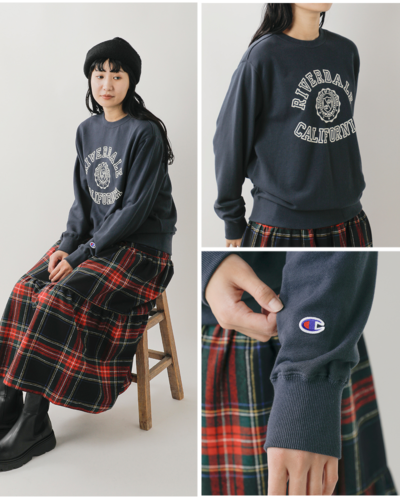 Champion(チャンピオン)USAコットンフレンチテリークルーネックスウェットシャツc3-c033-4-5
