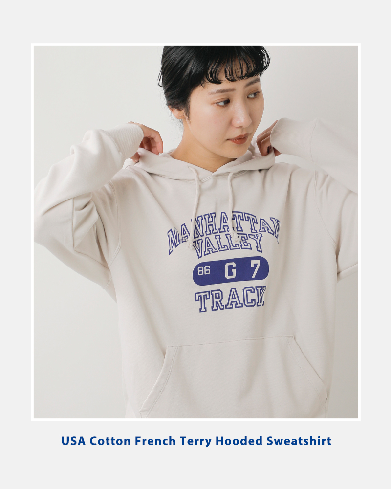Champion(チャンピオン)USAコットンフレンチテリーフーデッドスウェットシャツc3-c122-123