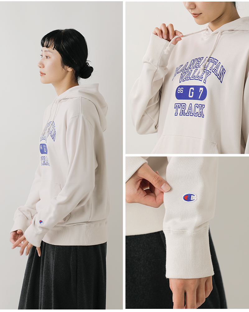 Champion(チャンピオン)USAコットンフレンチテリーフーデッドスウェットシャツc3-c122-123