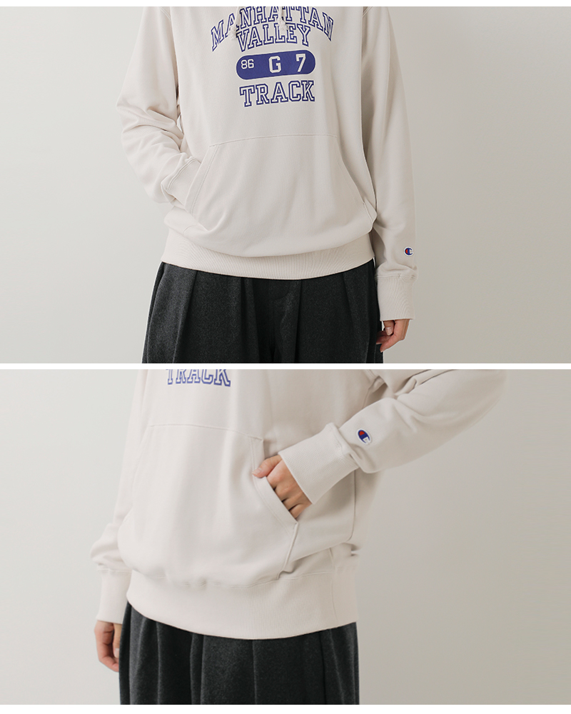 Champion(チャンピオン)USAコットンフレンチテリーフーデッドスウェットシャツc3-c122-123