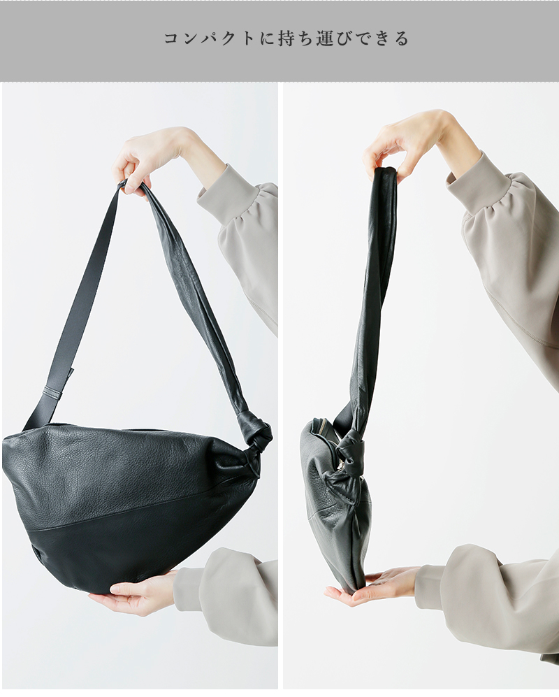 POMTATA ポンタタ カウレザー ボディバッグ “CANDY BODY BAG