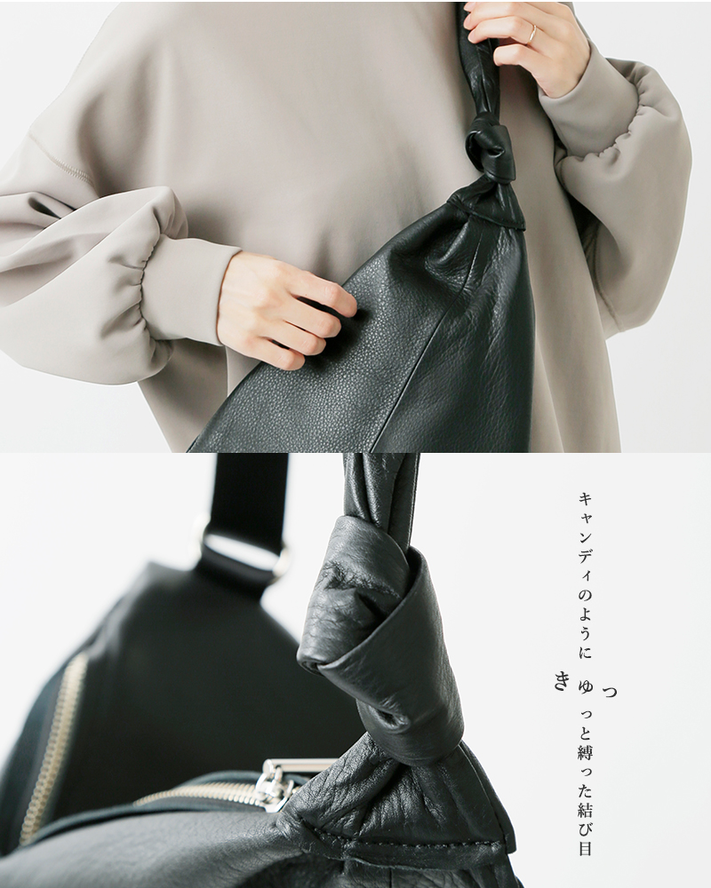 POMTATA ポンタタ カウレザー ボディバッグ “CANDY BODY BAG