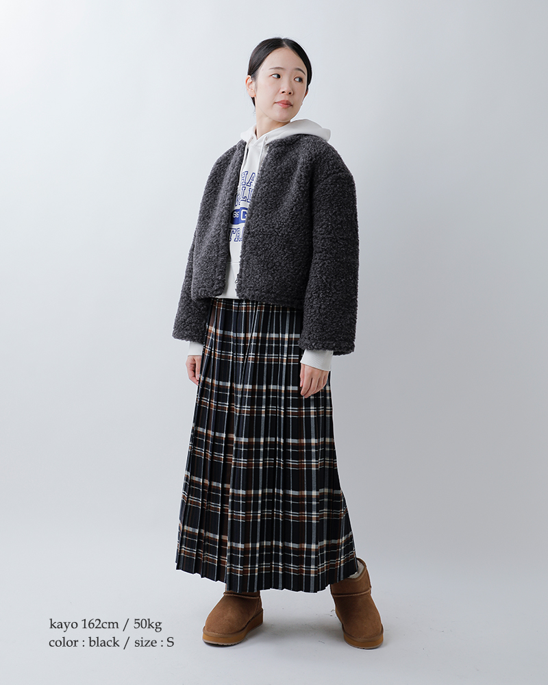 Mouflon Mouflon(ムフロン ムフロン)ウールパイルカーディガンcardm