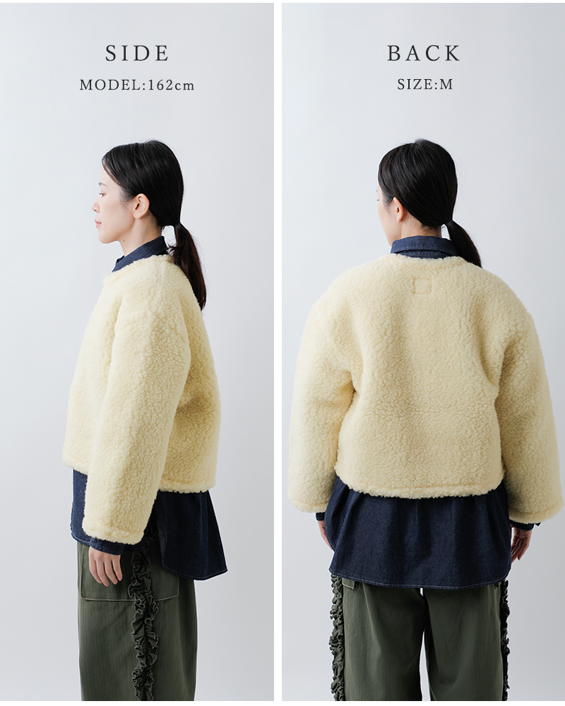 Mouflon Mouflon(ムフロン ムフロン)ウールパイルカーディガンcardm