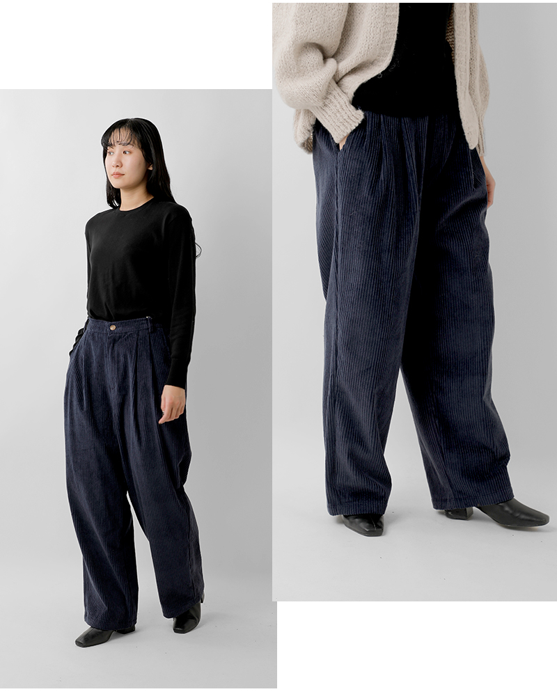 CONICHIWA bonjour(コンニチハ ボンジュール)ワイドコーデュロイパンツ“CbWIDECORDUROYPANTS”cb-w-corduroy-pt
