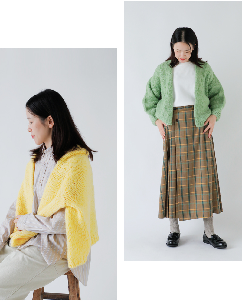 TRICOTS JEAN MARC(トリコット ジーン マルク)aranciato別注ニットショートカーディガンcesame-short