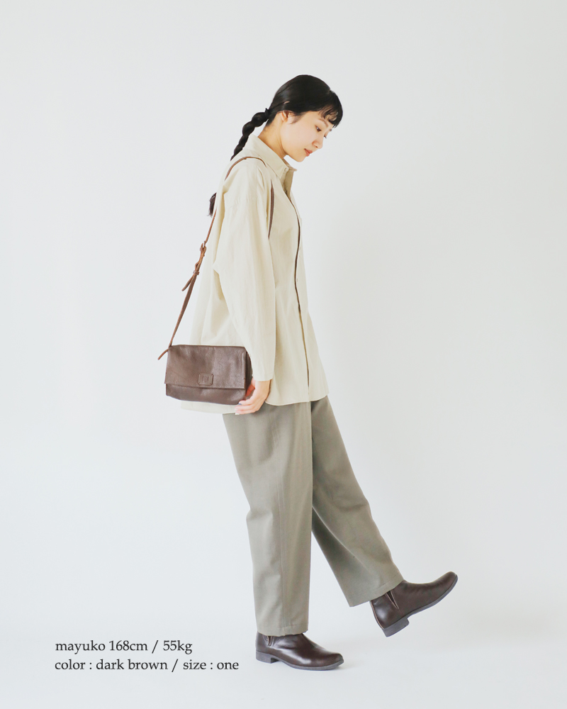 BIBA(ビバ)カウハイドレザークロスフラップバッグ“CHESTERTB”cet3l