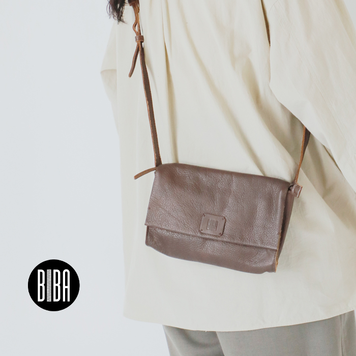 BIBA(ビバ)カウハイドレザークロスフラップバッグ“CHESTERTB”cet3l