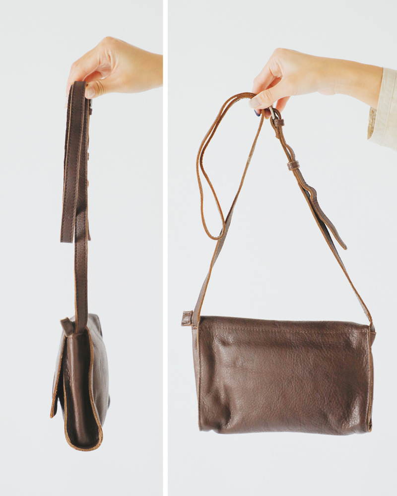 BIBA(ビバ)カウハイドレザークロスフラップバッグ“CHESTERTB”cet3l