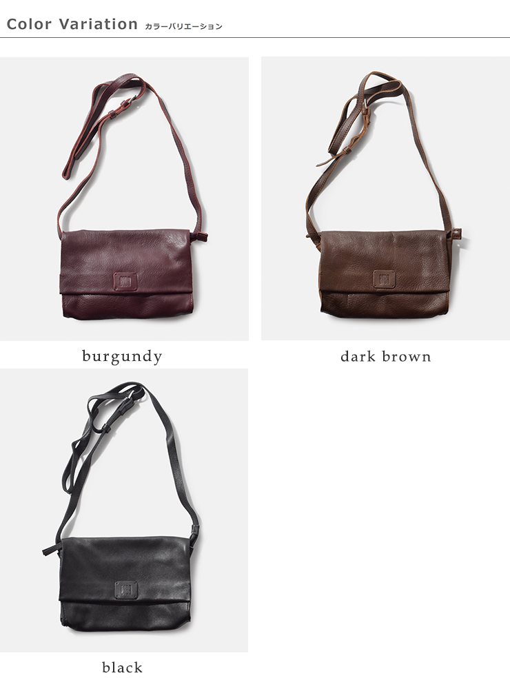 BIBA(ビバ)カウハイドレザークロスフラップバッグ“CHESTERTB”cet3l