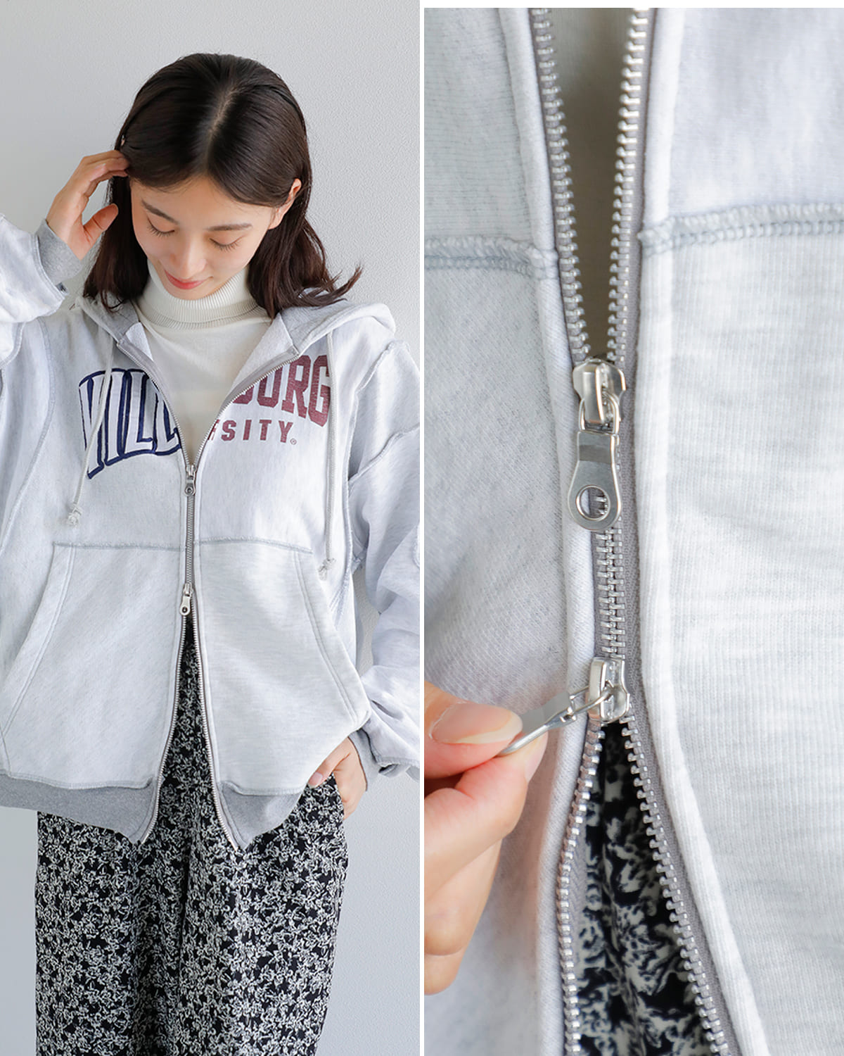 CHANGES(チェンジーズ)リメイクジップパーカー ch2017