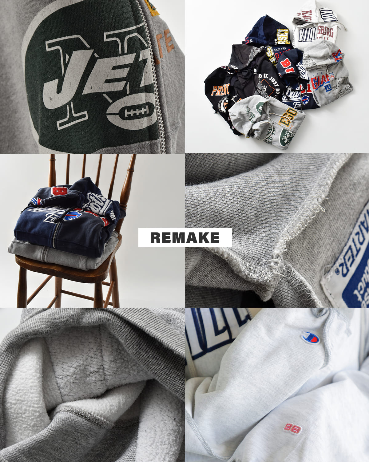 CHANGES(チェンジーズ)リメイクジップパーカー ch2017