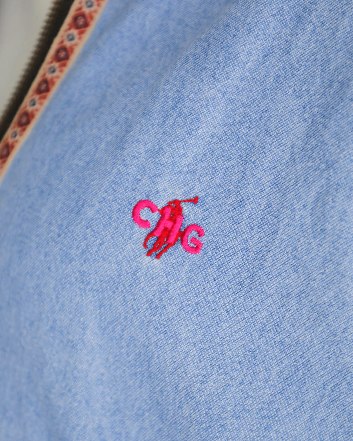 CHANGES(チェンジーズ)リメイクハーフジップボタンダウンシャツ ch3029