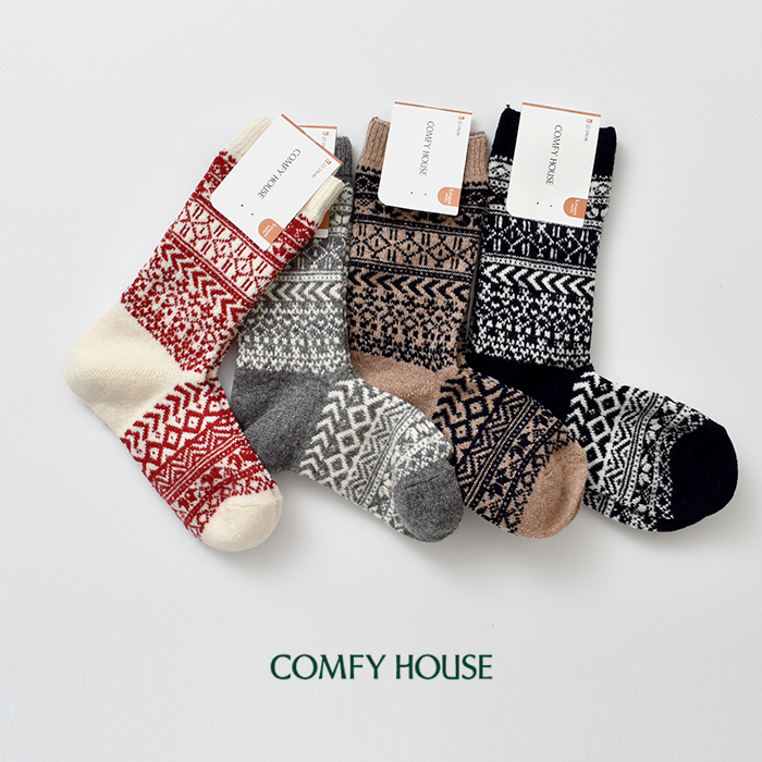 Comfy House(コンフィーハウス)ニューノルディックウールソックスchl242cr1