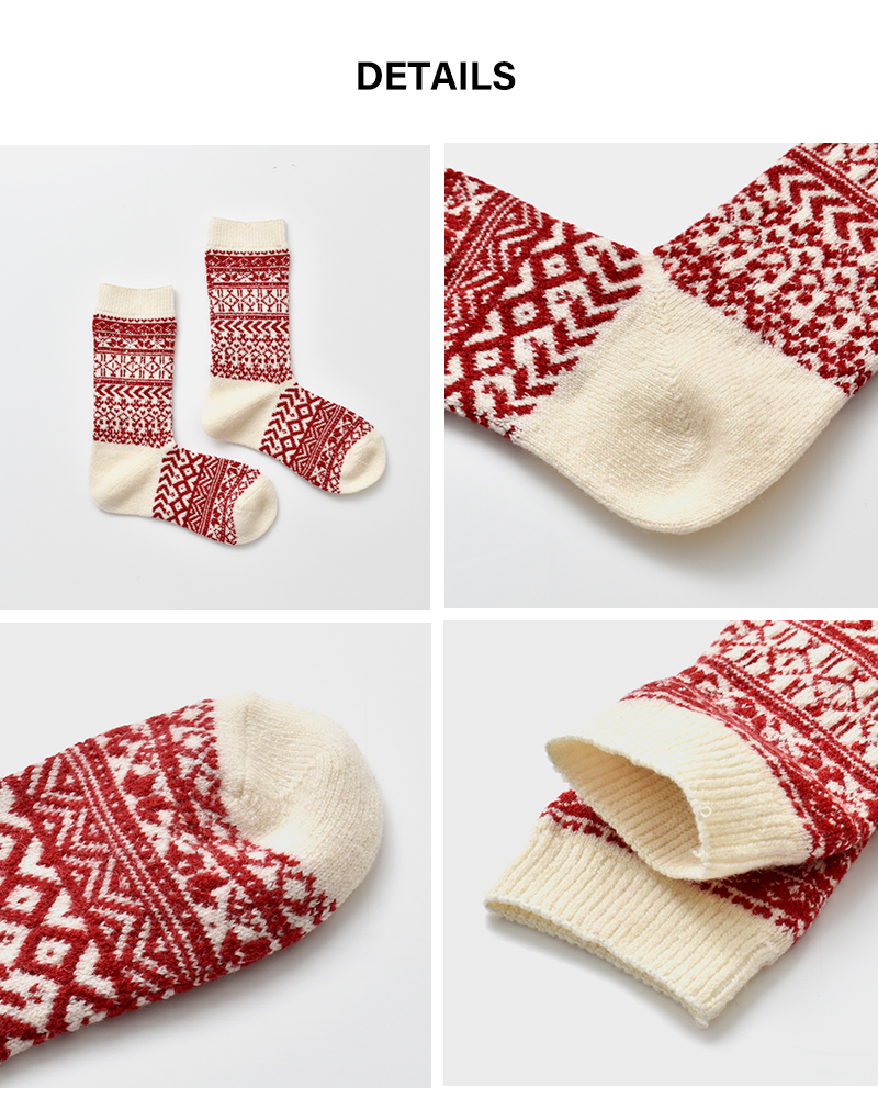 Comfy House(コンフィーハウス)ニューノルディックウールソックスchl242cr1