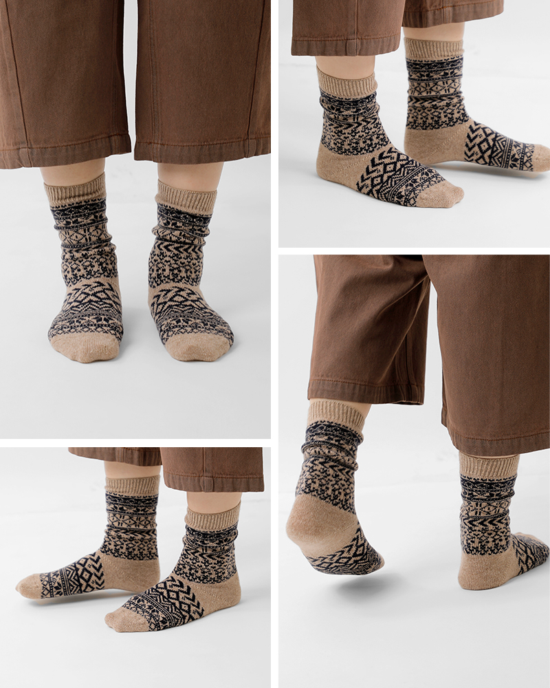 Comfy House(コンフィーハウス)ニューノルディックウールソックスchl242cr1