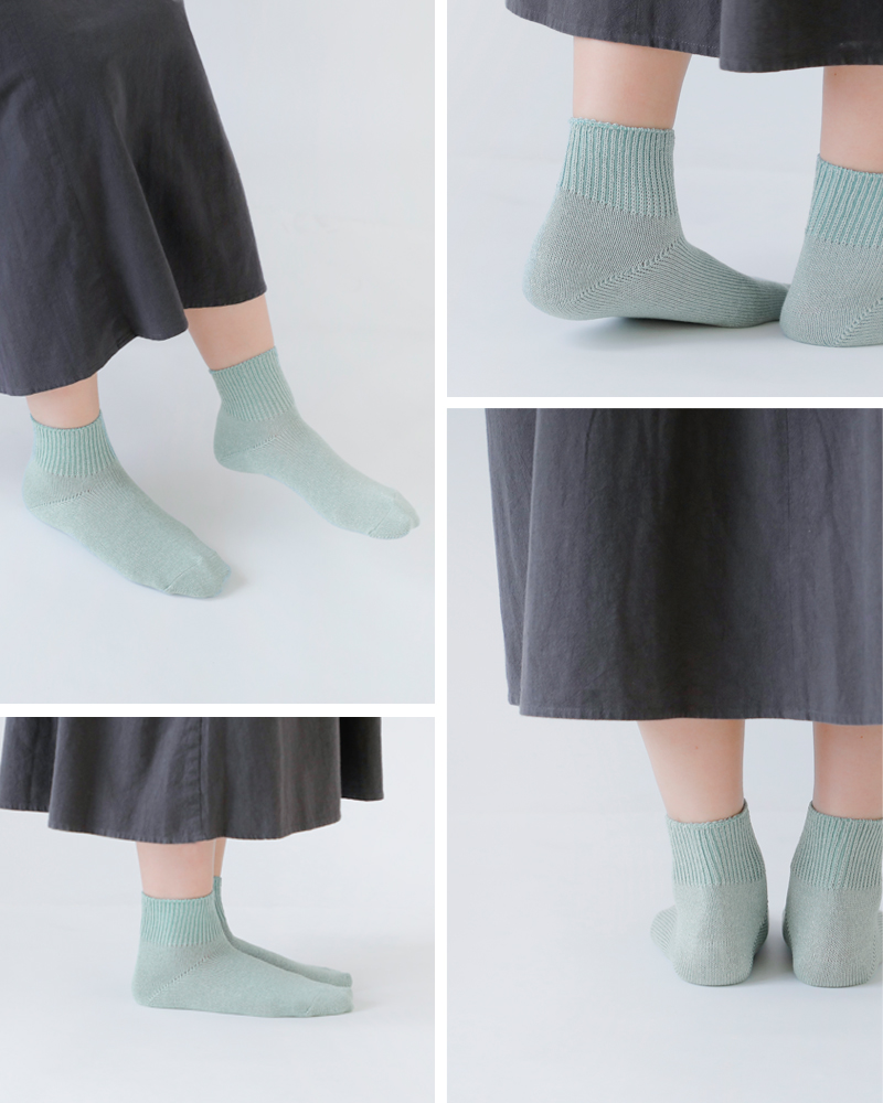 Comfy Houseグリッター リブアンクル ソックス chl250an2
