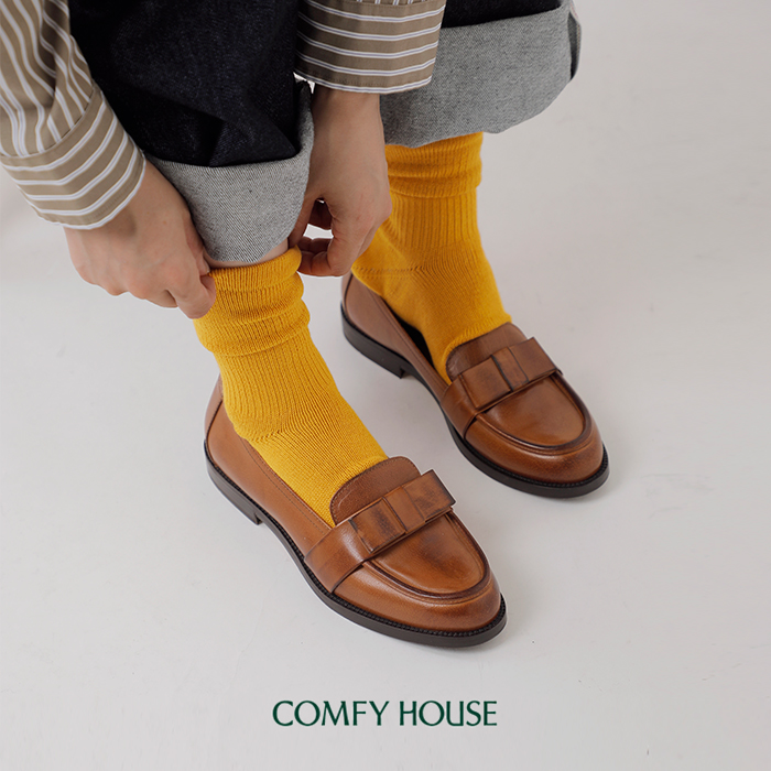 Comfy House(コンフィーハウス)コットンベーシッククルーソックスchl250cr3