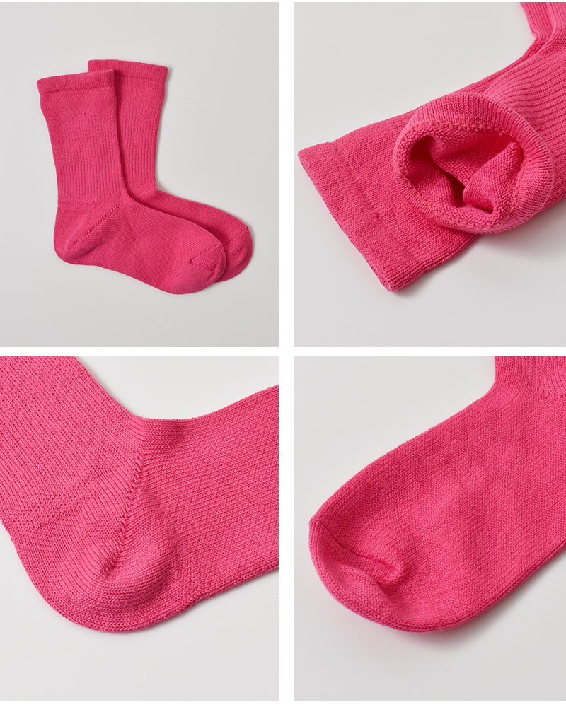 Comfy House(コンフィーハウス)コットンベーシッククルーソックスchl250cr3