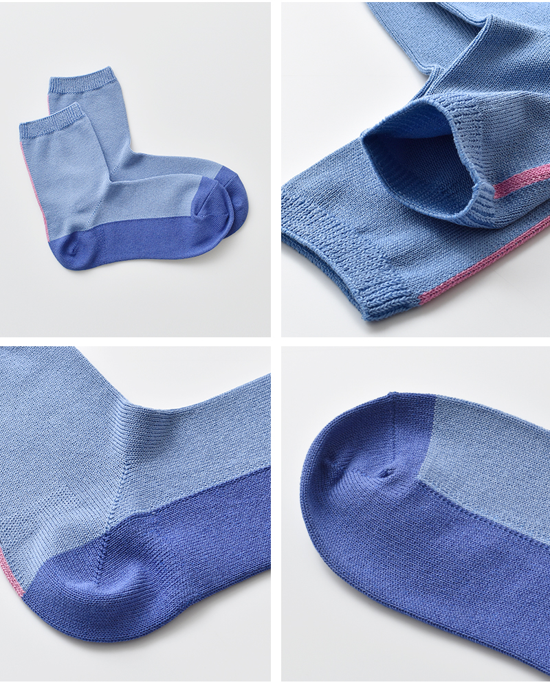 Comfy House(コンフィーハウス)バックラインミドルクルーソックスchl250mc2