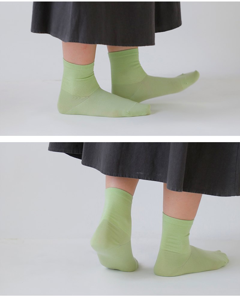 Comfy House(コンフィーハウス)シアーミドルクルーソックスchl250mc3