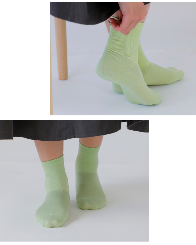 Comfy House(コンフィーハウス)シアーミドルクルーソックスchl250mc3