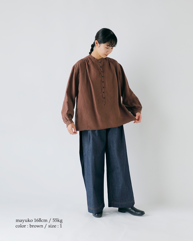 CLOLI(N)wvX^hJ[uEXgHEMPSTANDCOLLARBLOUSEhcl-sh041