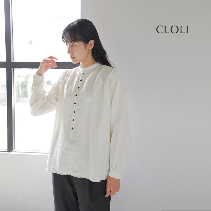 CLOLI(N)wvX^hJ[uEXgHEMPSTANDCOLLARBLOUSEhcl-sh041