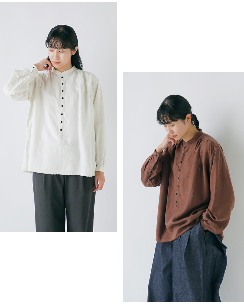 CLOLI(N)wvX^hJ[uEXgHEMPSTANDCOLLARBLOUSEhcl-sh041