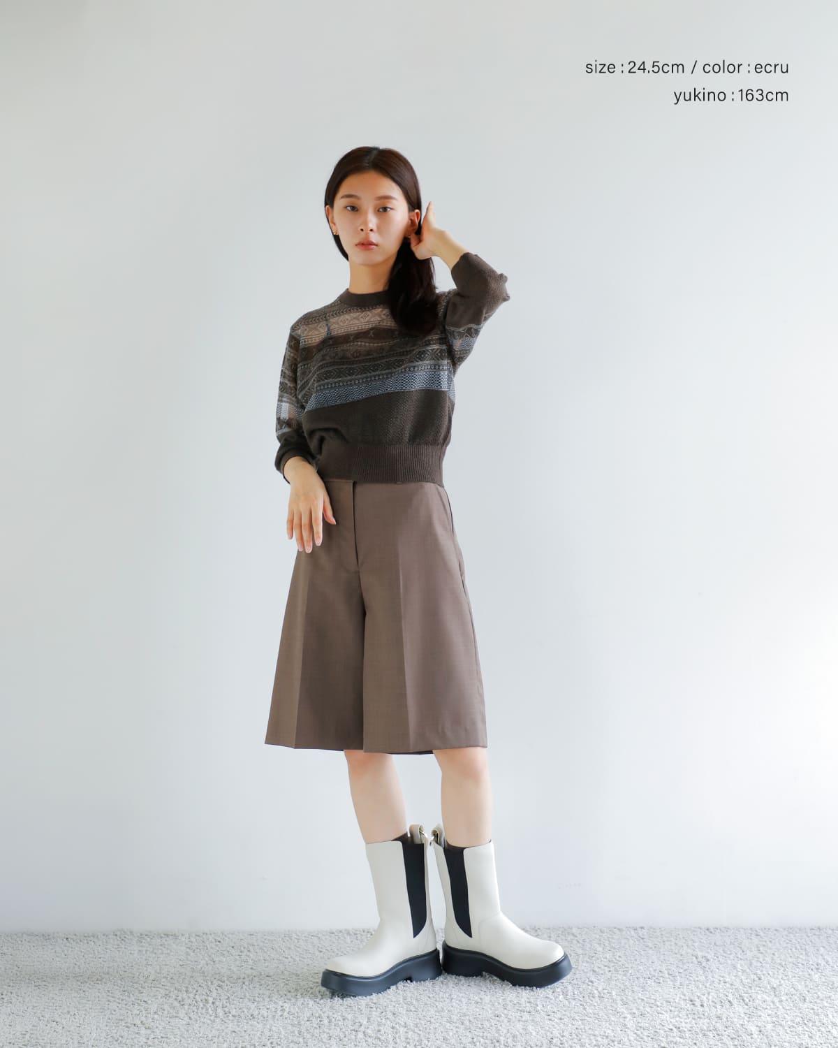 Purpred(パープレッド)撥水ポールサイドゴアミドルブーツ co7-ps001