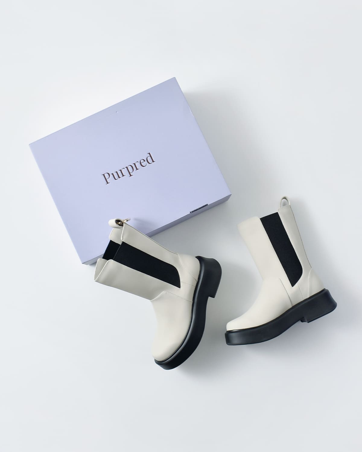 Purpred(パープレッド)撥水ポールサイドゴアミドルブーツ co7-ps001