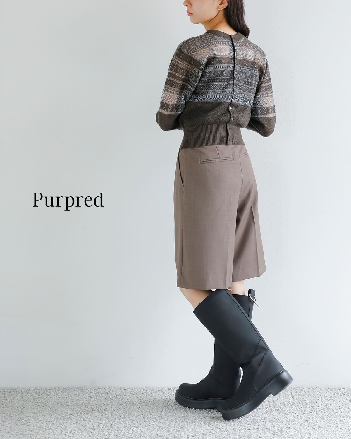 Purpred パープレッド POLEロングブーツ IENA（イエナ）の「【Purpred/パープレッド】POLEロングブーツ