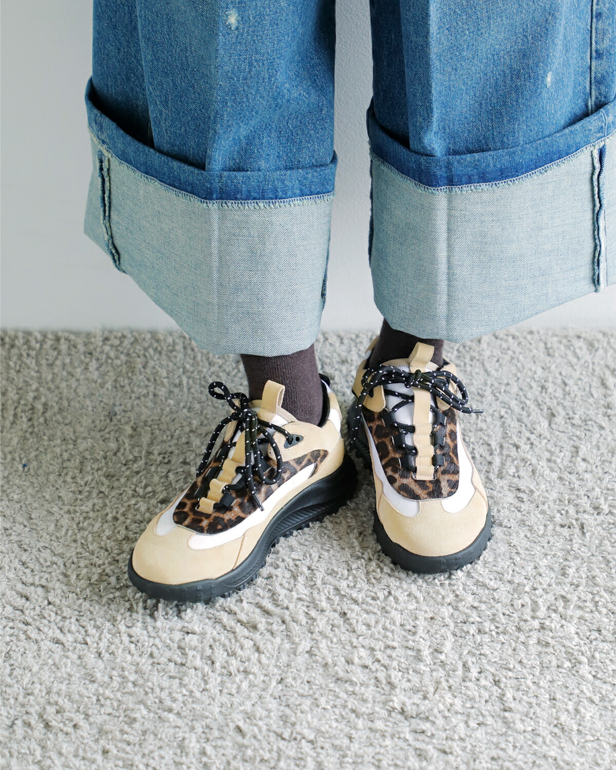 Purpred(パープレッド)カウレザートラックスニーカーco7-ps029 co7-ps029