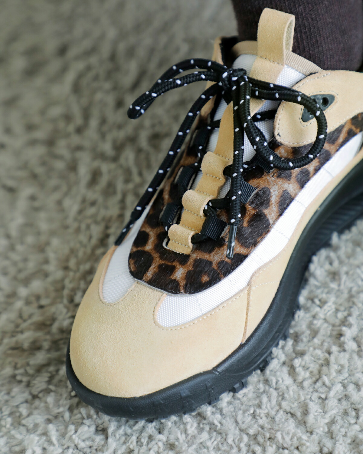 Purpred(パープレッド)カウレザートラックスニーカーco7-ps029 co7-ps029