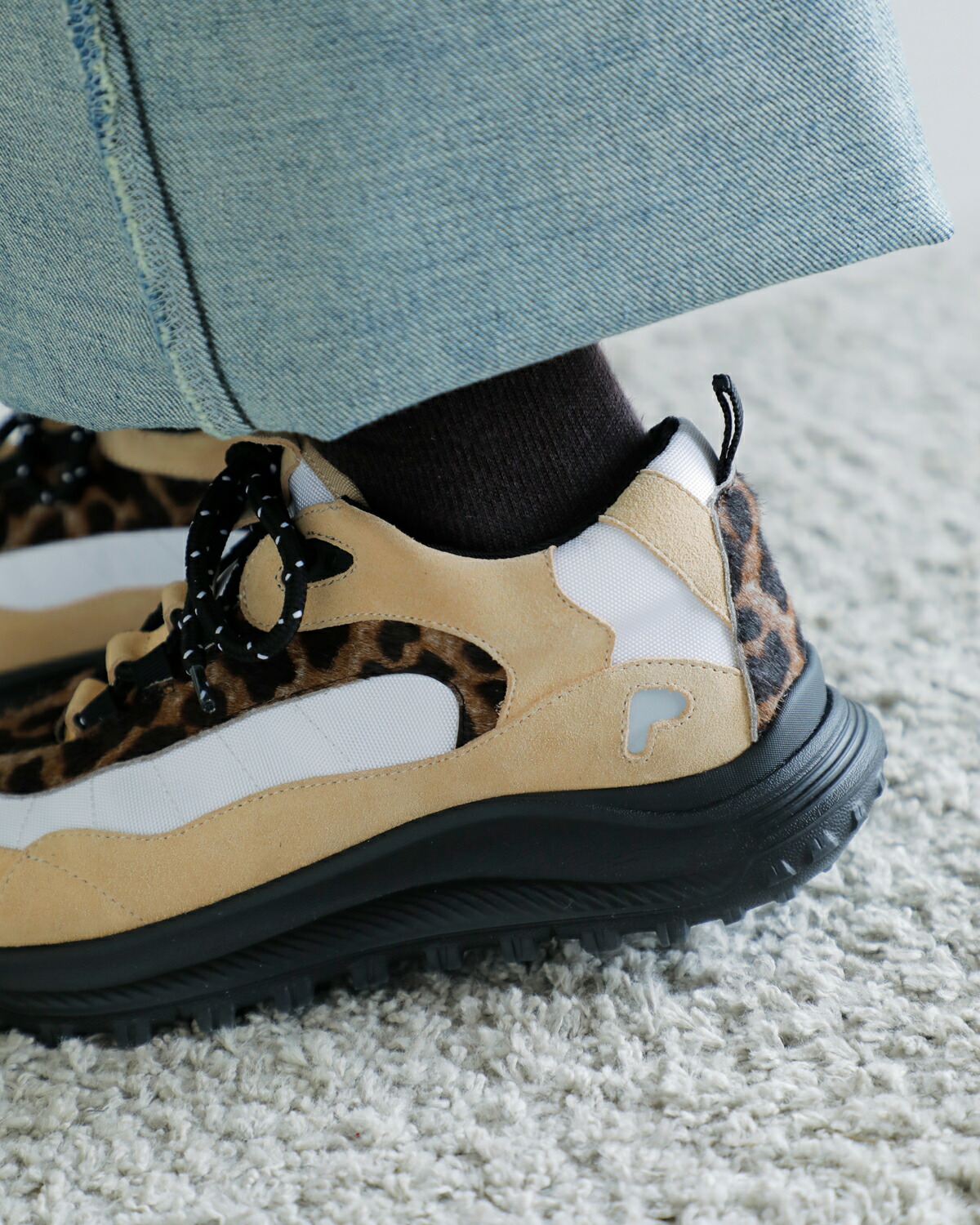 Purpred(パープレッド)カウレザートラックスニーカーco7-ps029 co7-ps029