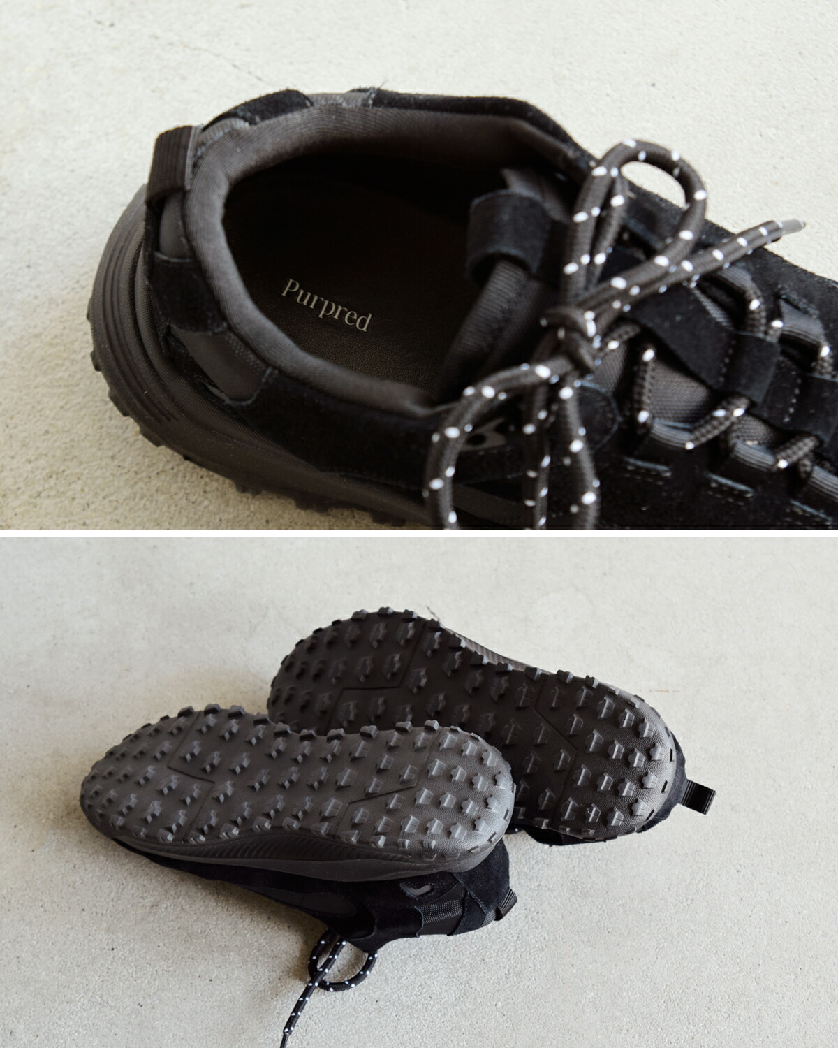 Purpred(パープレッド)カウレザートラックスニーカーco7-ps029 co7-ps029