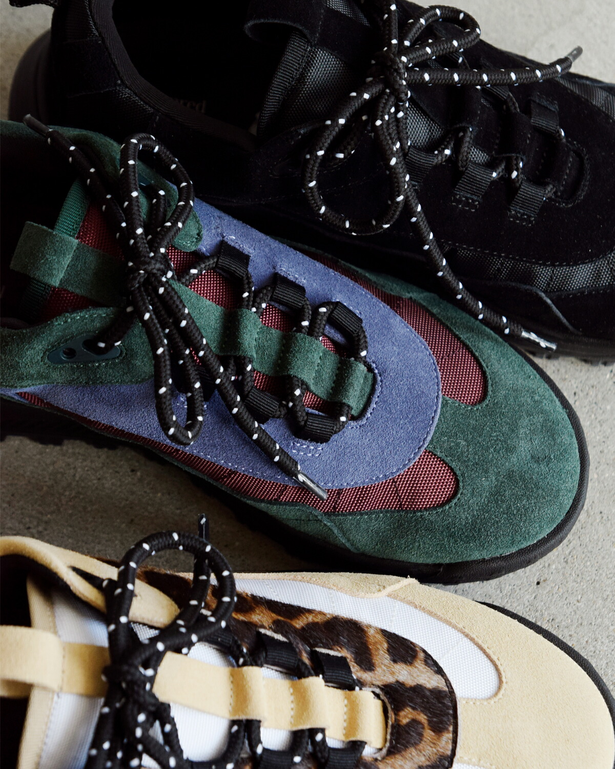 Purpred(パープレッド)カウレザートラックスニーカーco7-ps029 co7-ps029