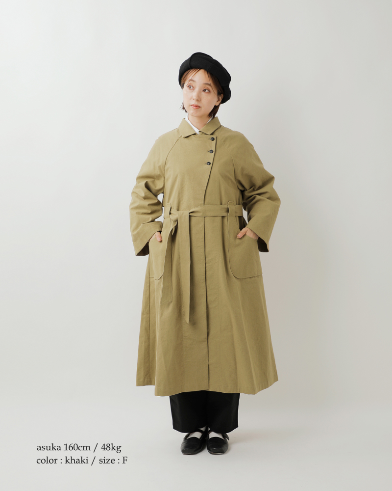 MAGALI マガリ コットンリネン アンティークキャンバス トレンチ