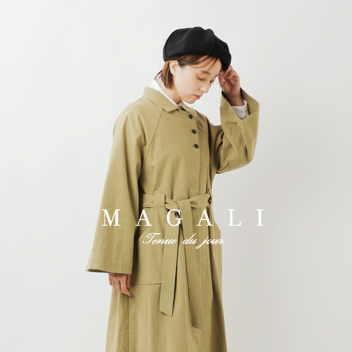 MAGALI マガリ コットンリネン アンティークキャンバス トレンチ
