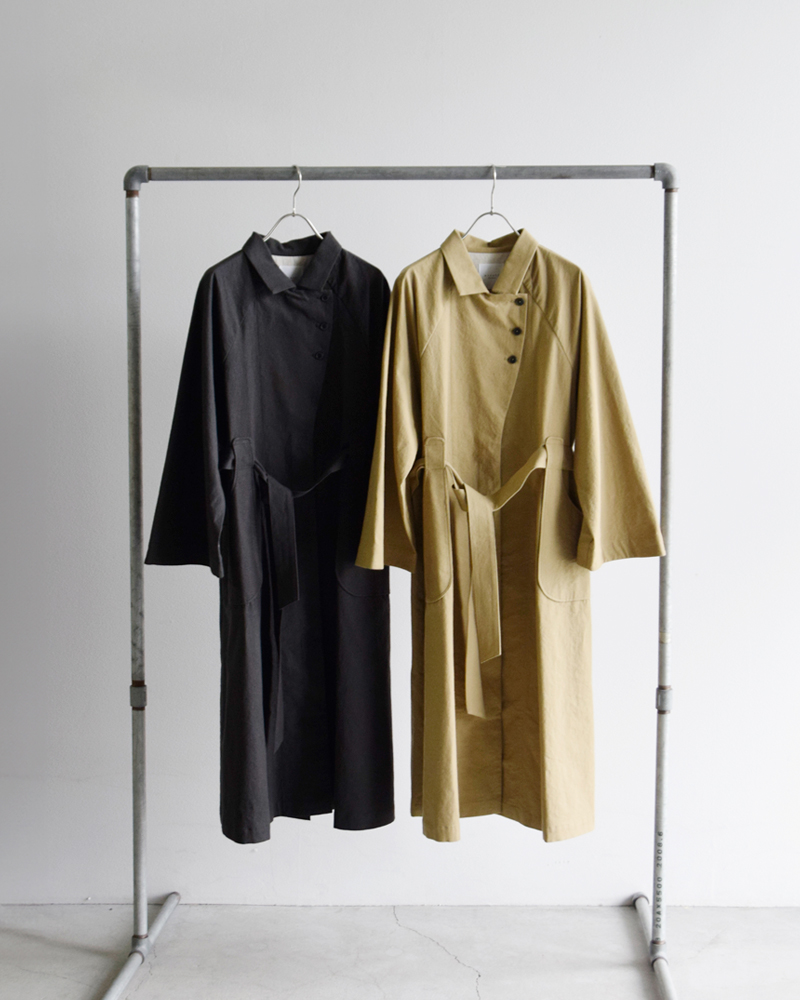 MAGALI　トレンチコート　ロングコート MAGALIコットンリネン・ウェザー・トレンチコート | shironeko