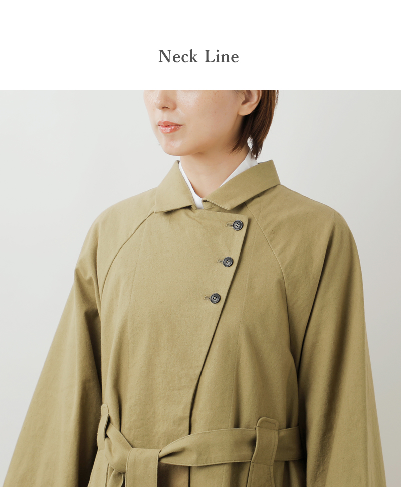 MAGALI(マガリ)コットンリネンアンティークキャンバストレンチコートct09