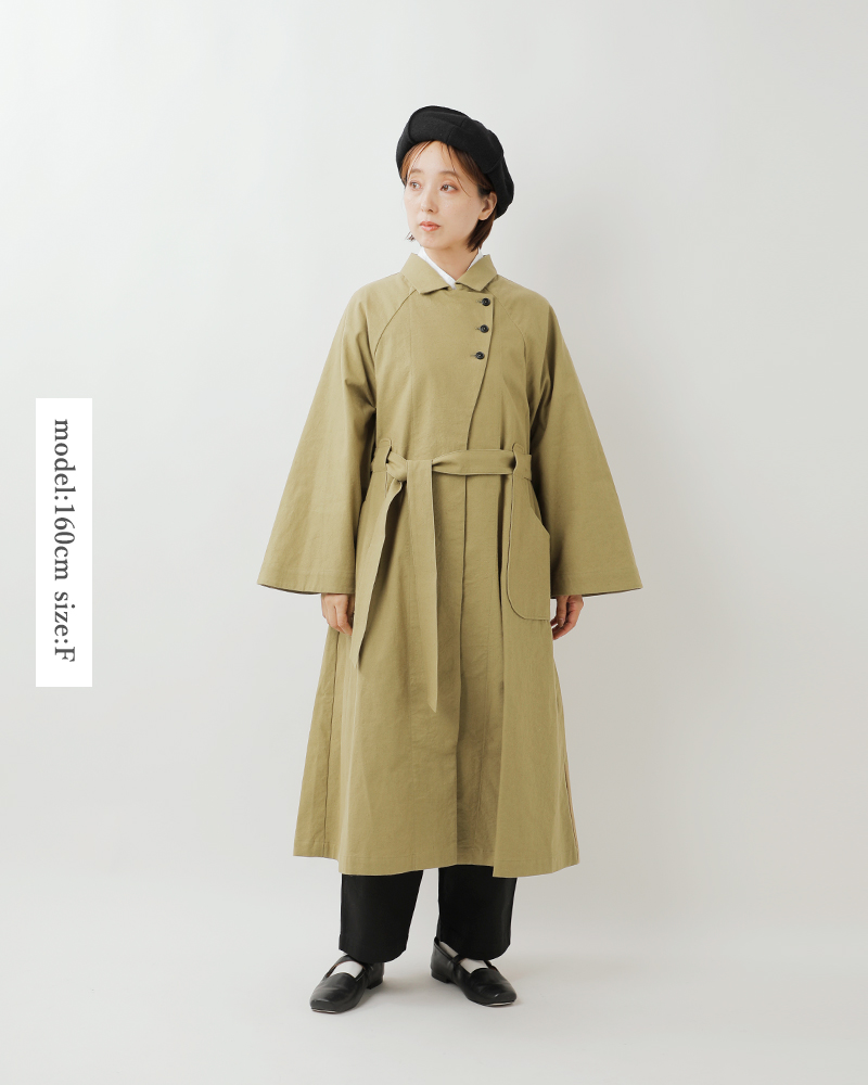 MAGALI(マガリ)コットンリネンアンティークキャンバストレンチコートct09