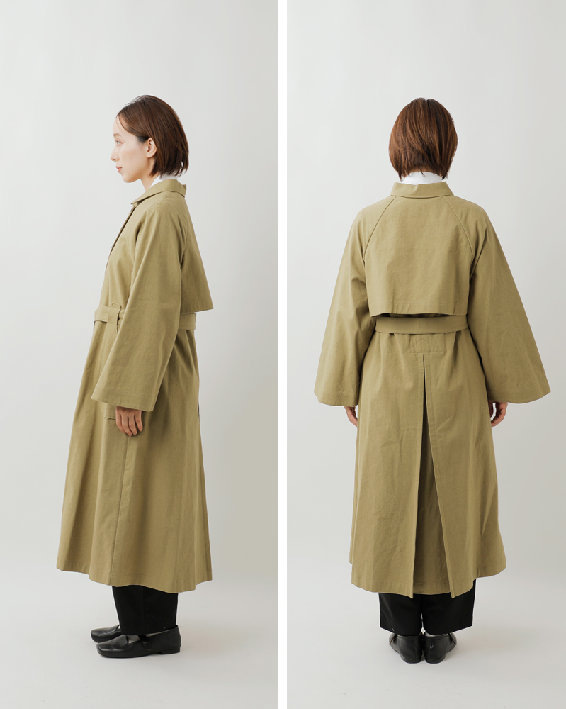 MAGALI(マガリ)コットンリネンアンティークキャンバストレンチコートct09